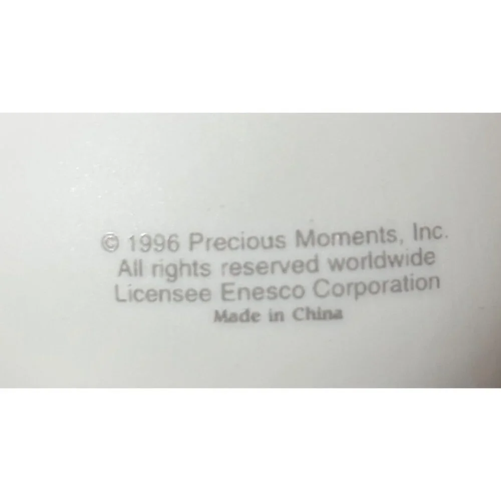 Precious Moments Tiny Trimmings Christmas Ornaments Set Of 6 VTG 1990s Porcelain - Picture 7 of 14